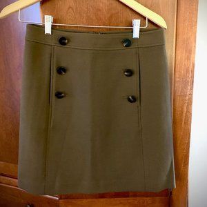 Womens Olive Dress Skirt